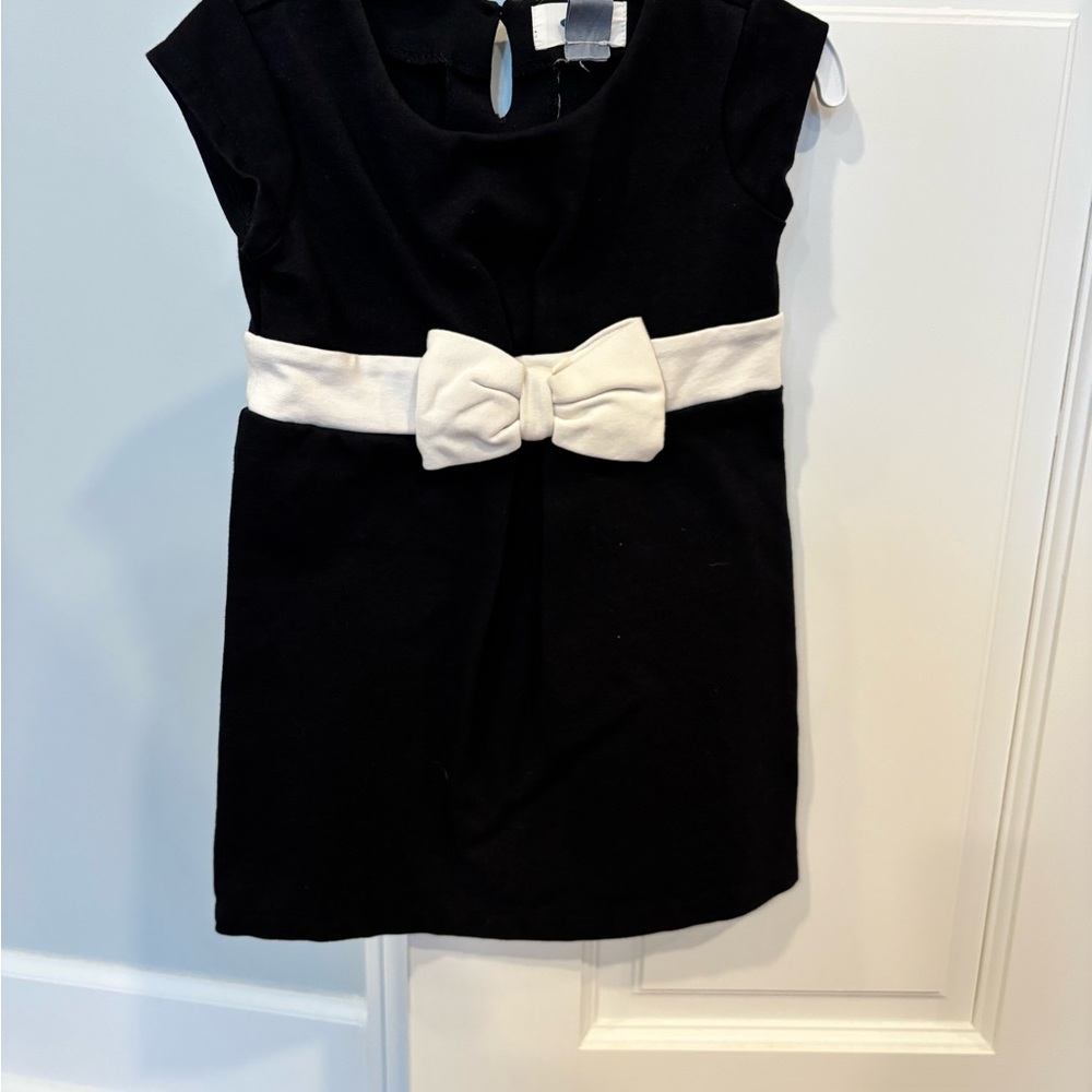 Old Navy Black Dress with White Bow